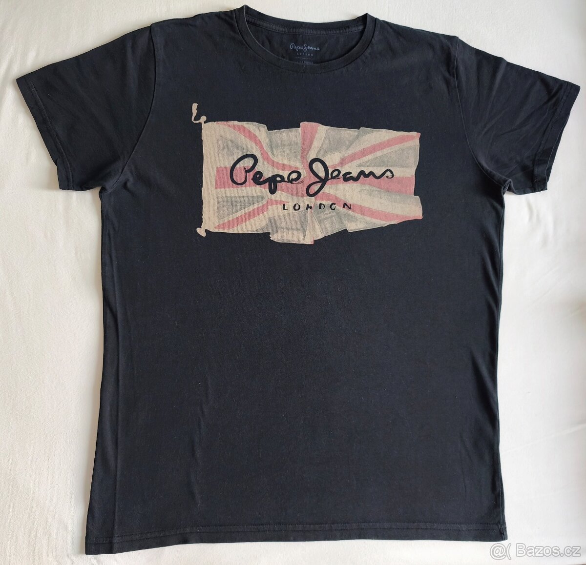 Pánské černé tričko Pepe Jeans, velikost L