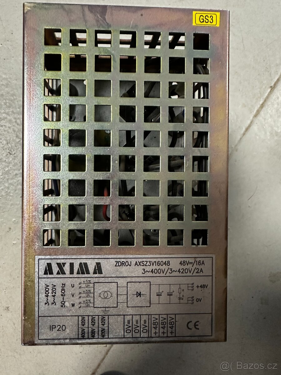 Napájecí zdroj AXIMA, model AXSZ3V16048