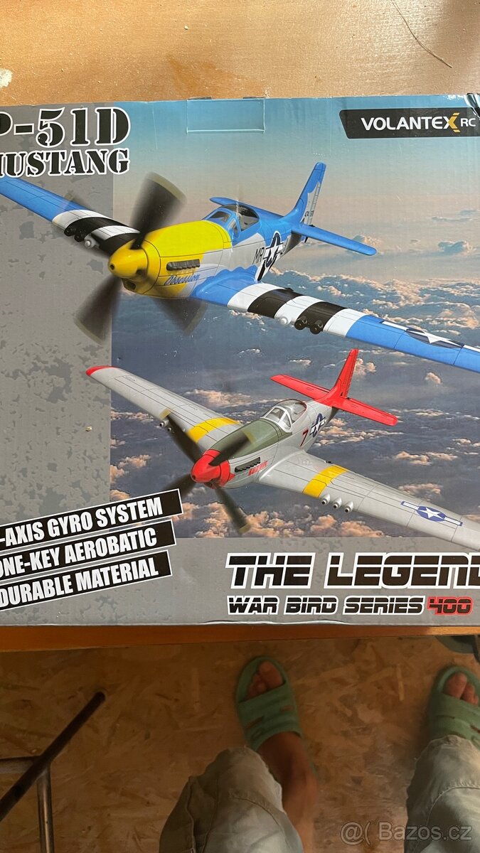VolantexRC Mini Mustang P-51D 761-5 V2 RTF gyro
