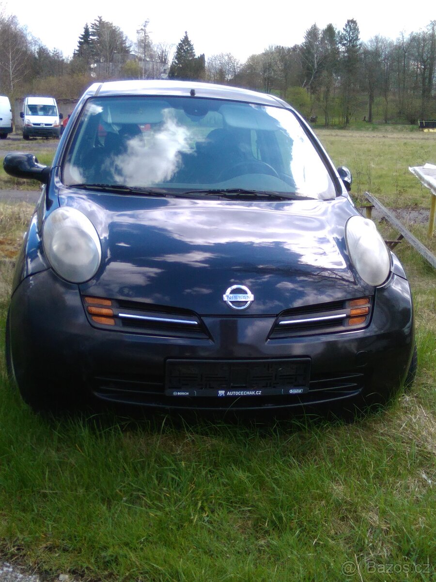 NISSAN MICRA K12 1.5 dCi. KUPÉ ČERNÁ METAL.SUPER AUTÍČKO