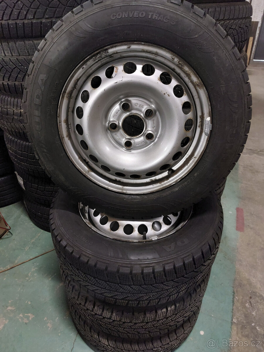Kompletní kola 16" na VW Transporter T5 zimní