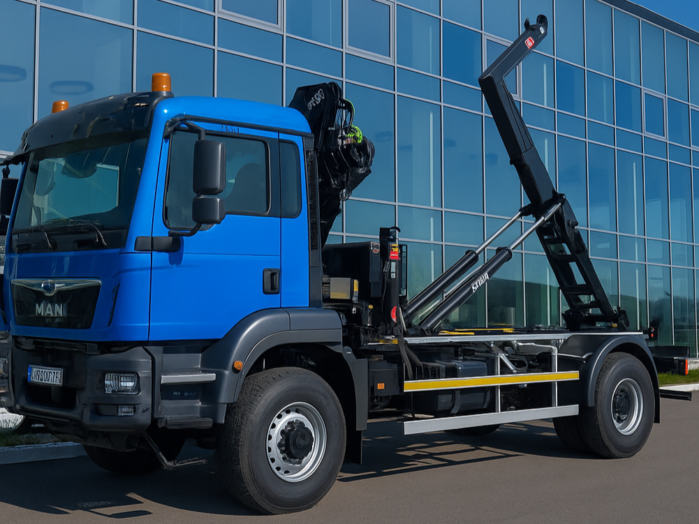 MAN TGM 18.290 4x4 NOSIČ KONTEJNERU S RUKOU