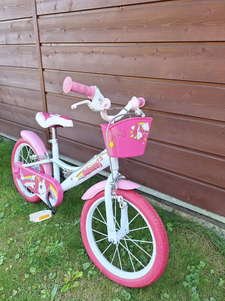 Dětské kolo, design jednorožec, 16´´