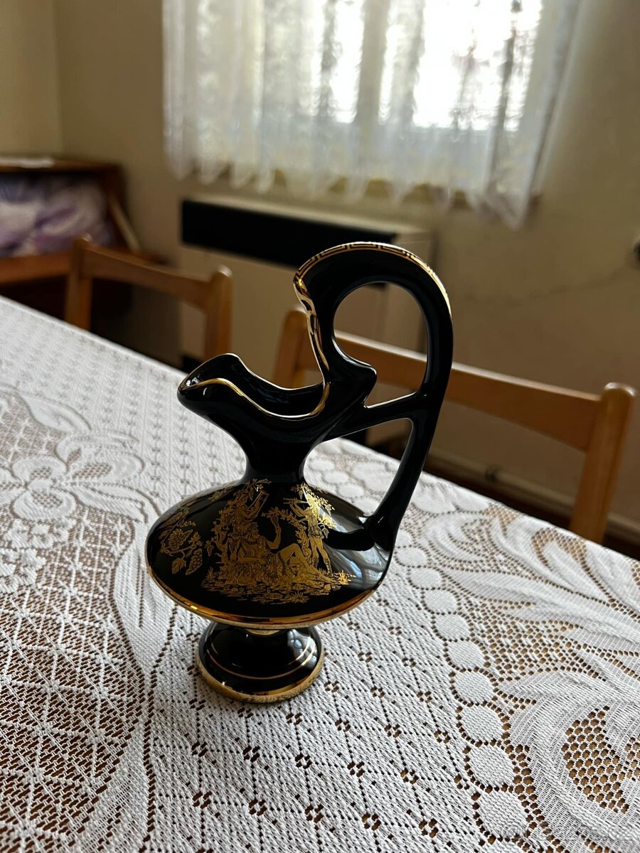 Stará nádoba - pozlacená 24k