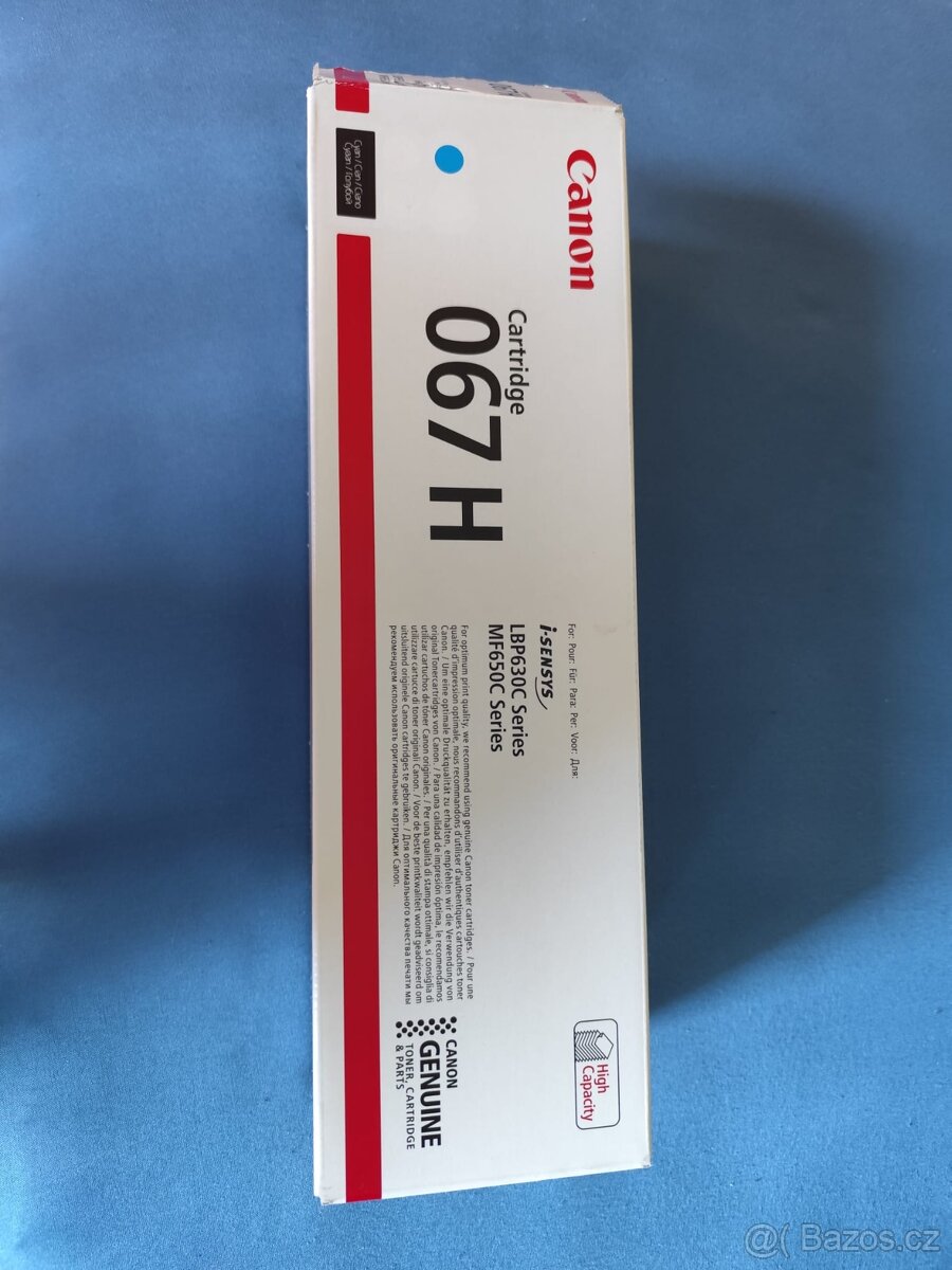 toner CANON 067H azurový - nový originál CANON