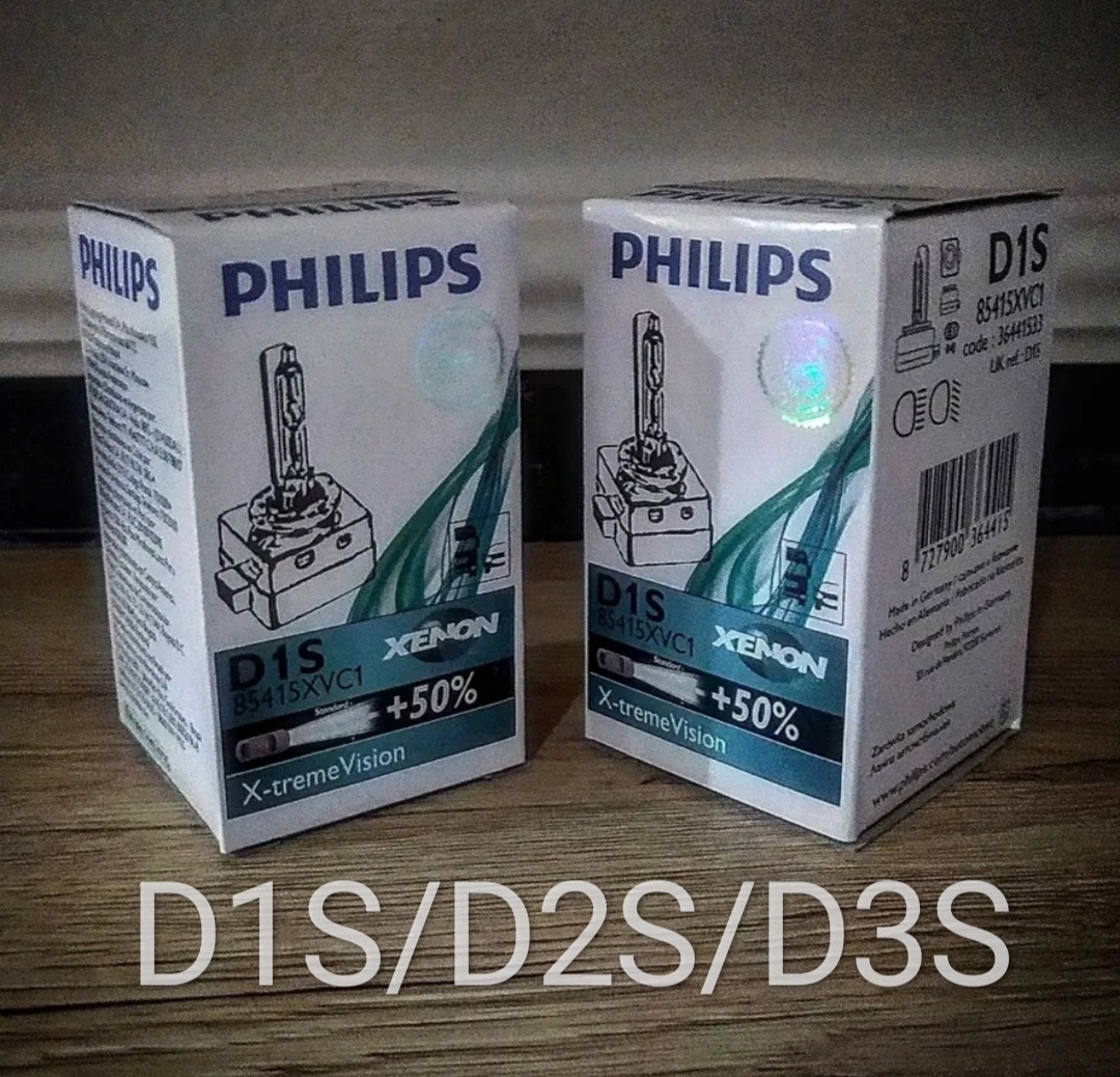 Výbojky PHILIPS D1S/D2S/D3S X-tremeVision +50% + LED T10