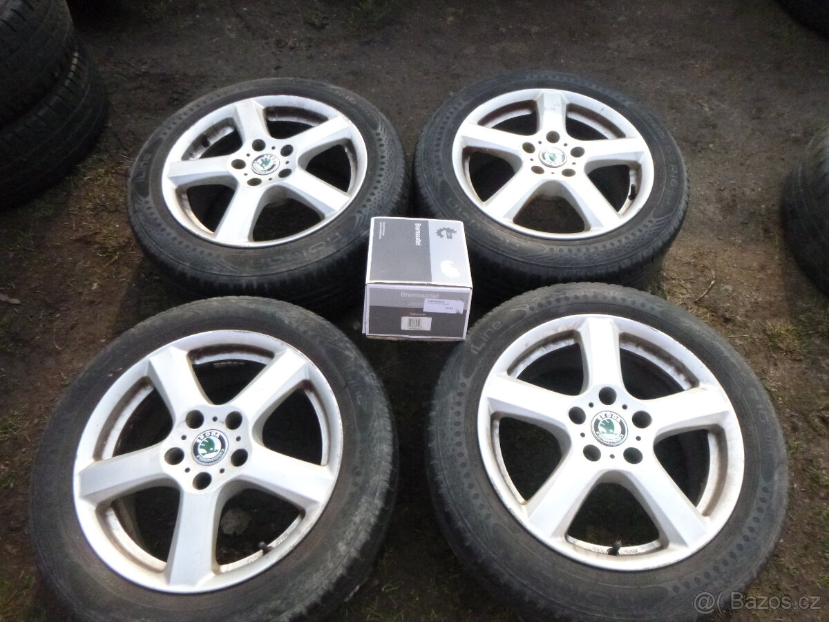 4x alu (5x112) letní pneu 205/55 r16
