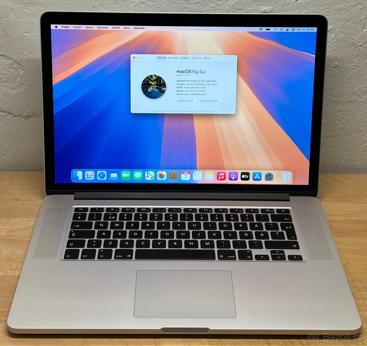 MacBook Pro 15" 2014 /16GB RAM/Intel i7/1TB SSD/ Záruka