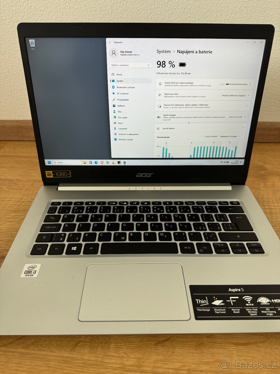 Notebook Acer, 14”, Intel Core, 10. Gen