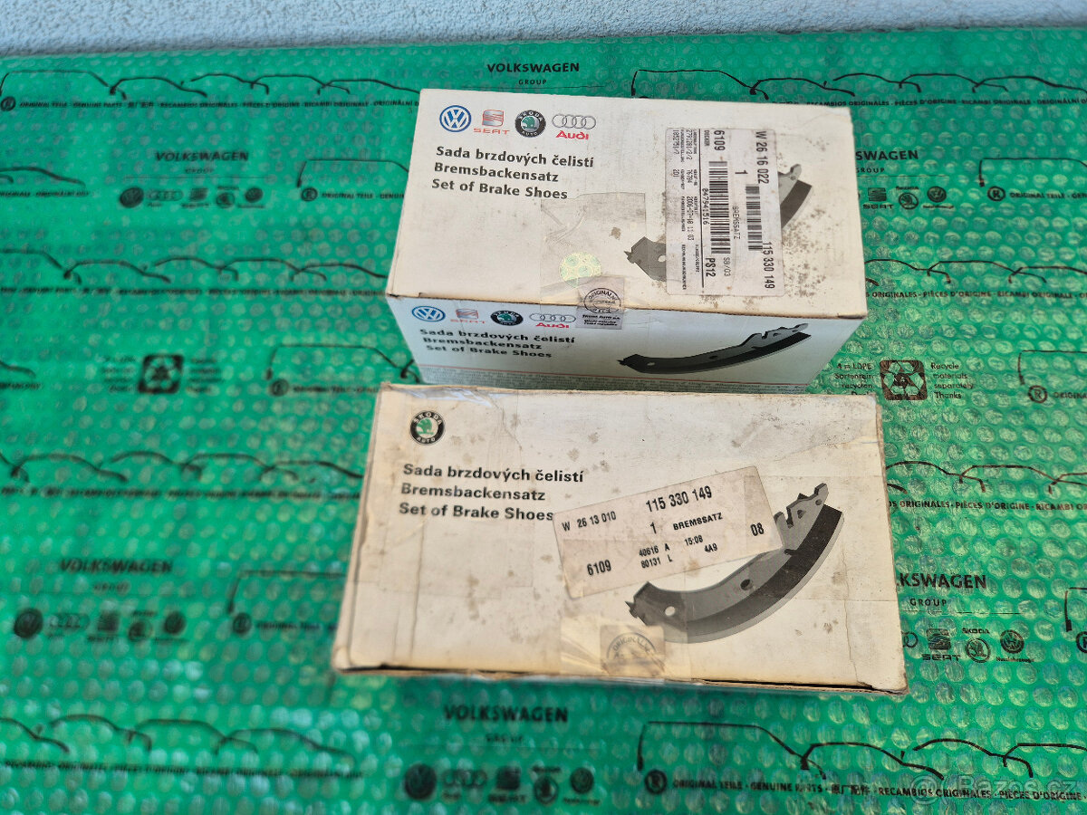 Nová originál sada brzd. čelistí Škoda Favorit do 12/1992