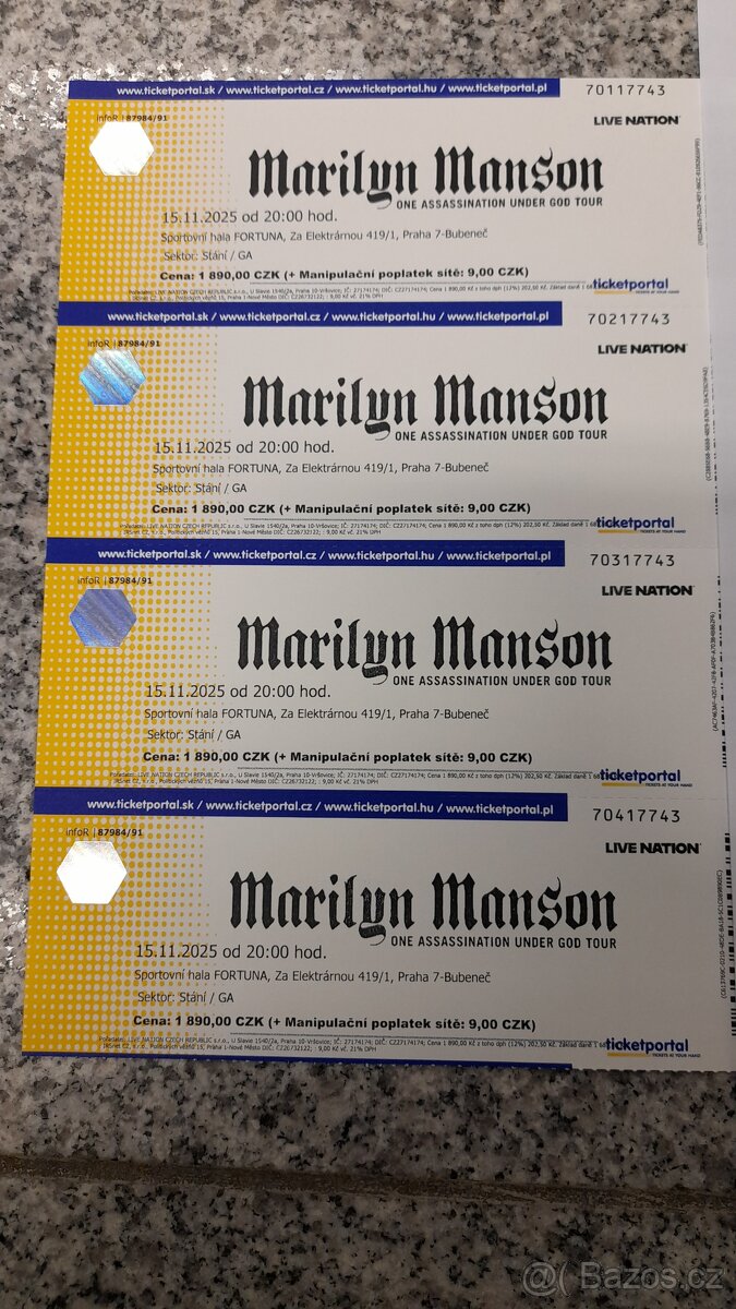 Marilyn Manson 15.11.25 stání