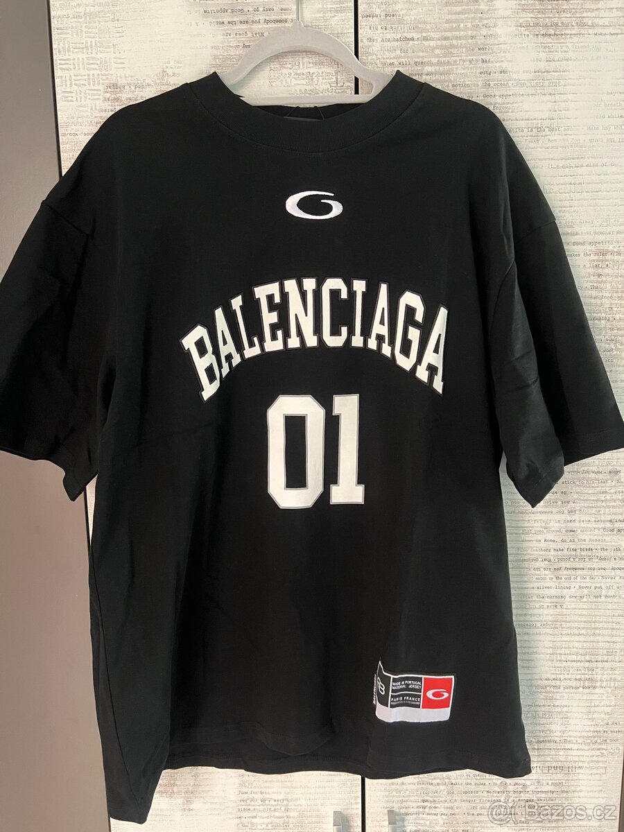 Balenciaga oversized tričko- černé