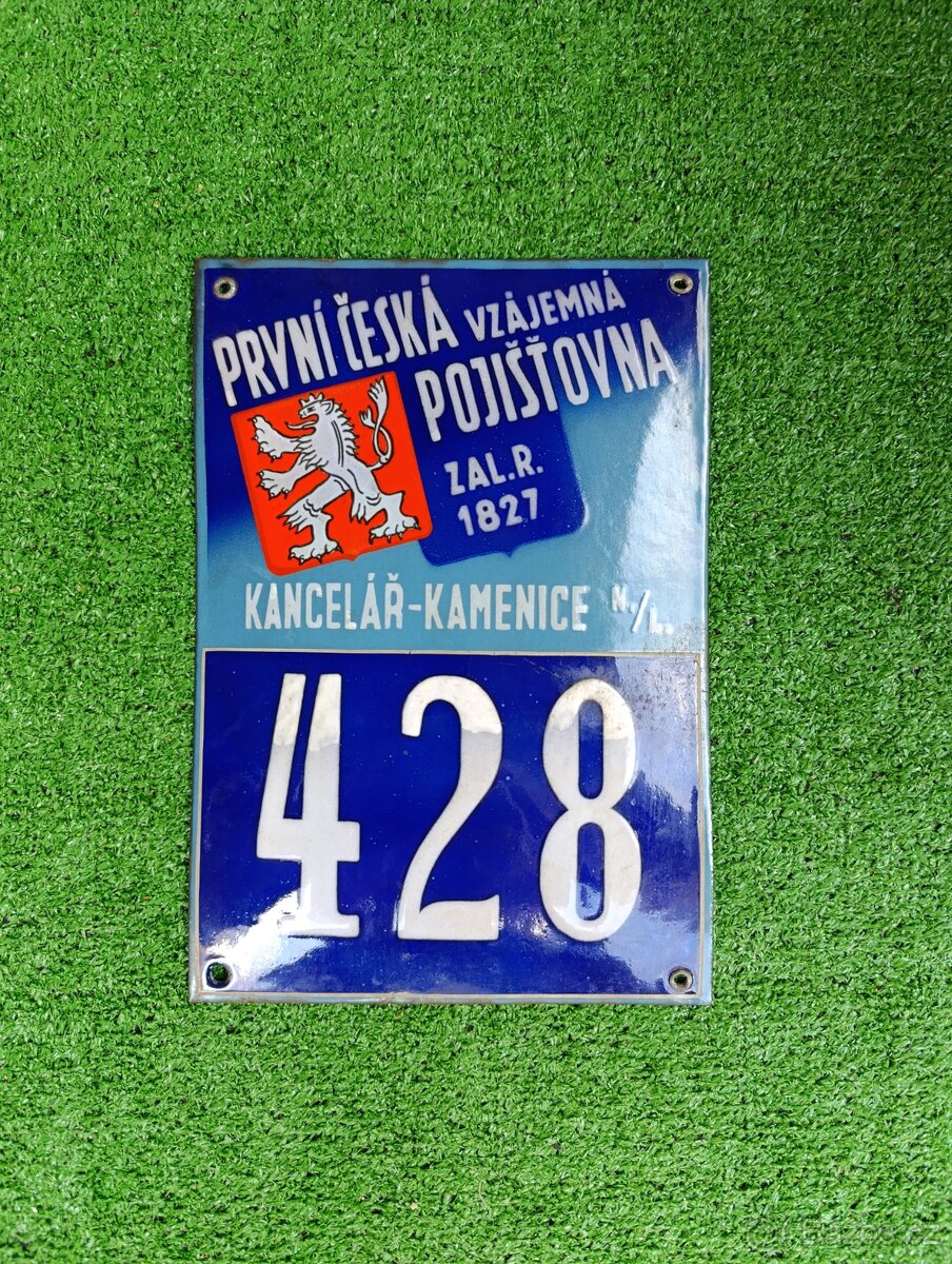 Smaltovaná cedule originální