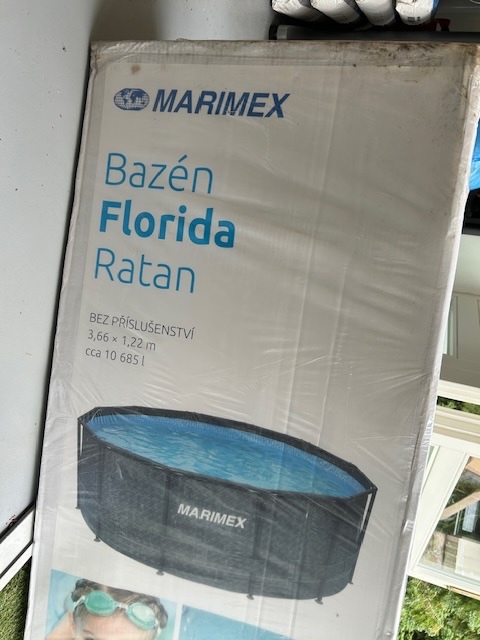 Bazen Marimex Florida Ratan 3,66 m průměr kulatý nepoužitý