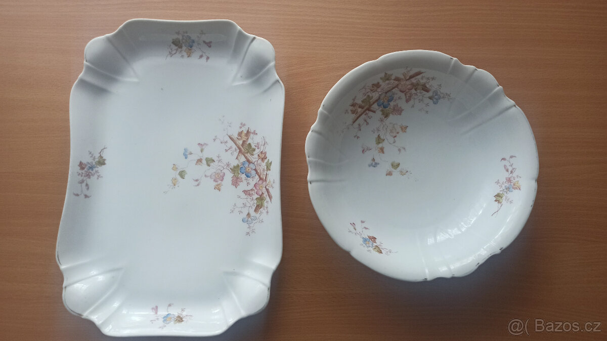 Mísa a tác se stejným dekorem