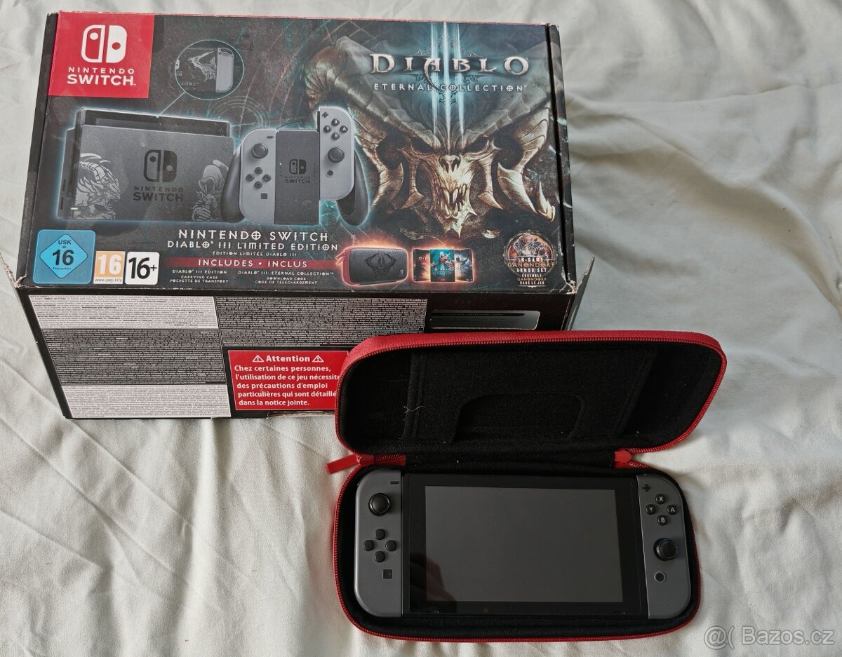 NINTENDO SWITCH LIMITOVANÁ DIABLO EDICE + HRY