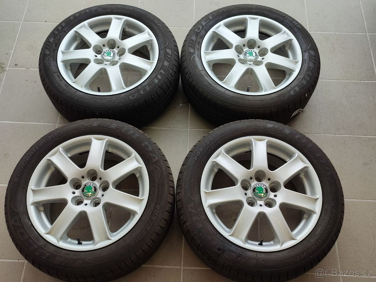 Letní ALU komplet 16" 5x112 ET40 pneu 205/55/16 91V