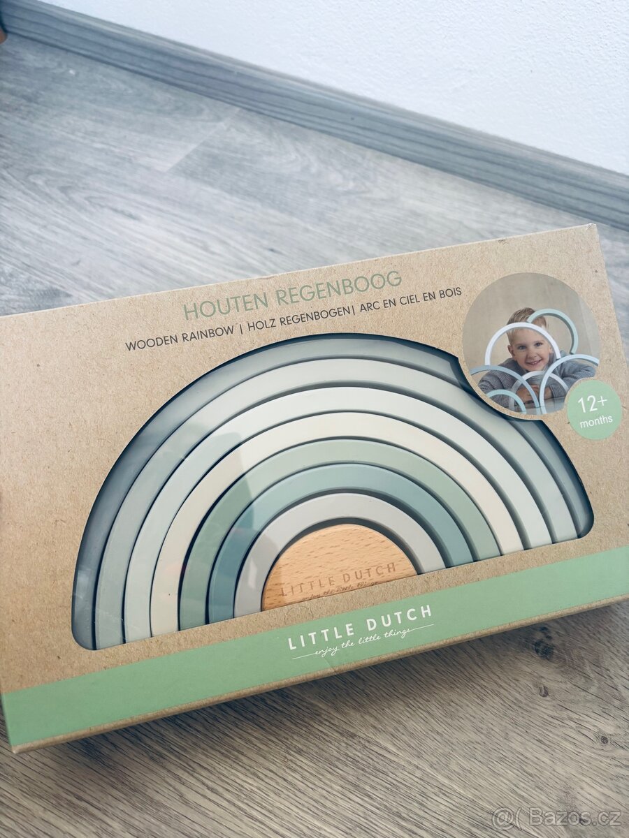 Dřevěná skládačka duha Little Dutch