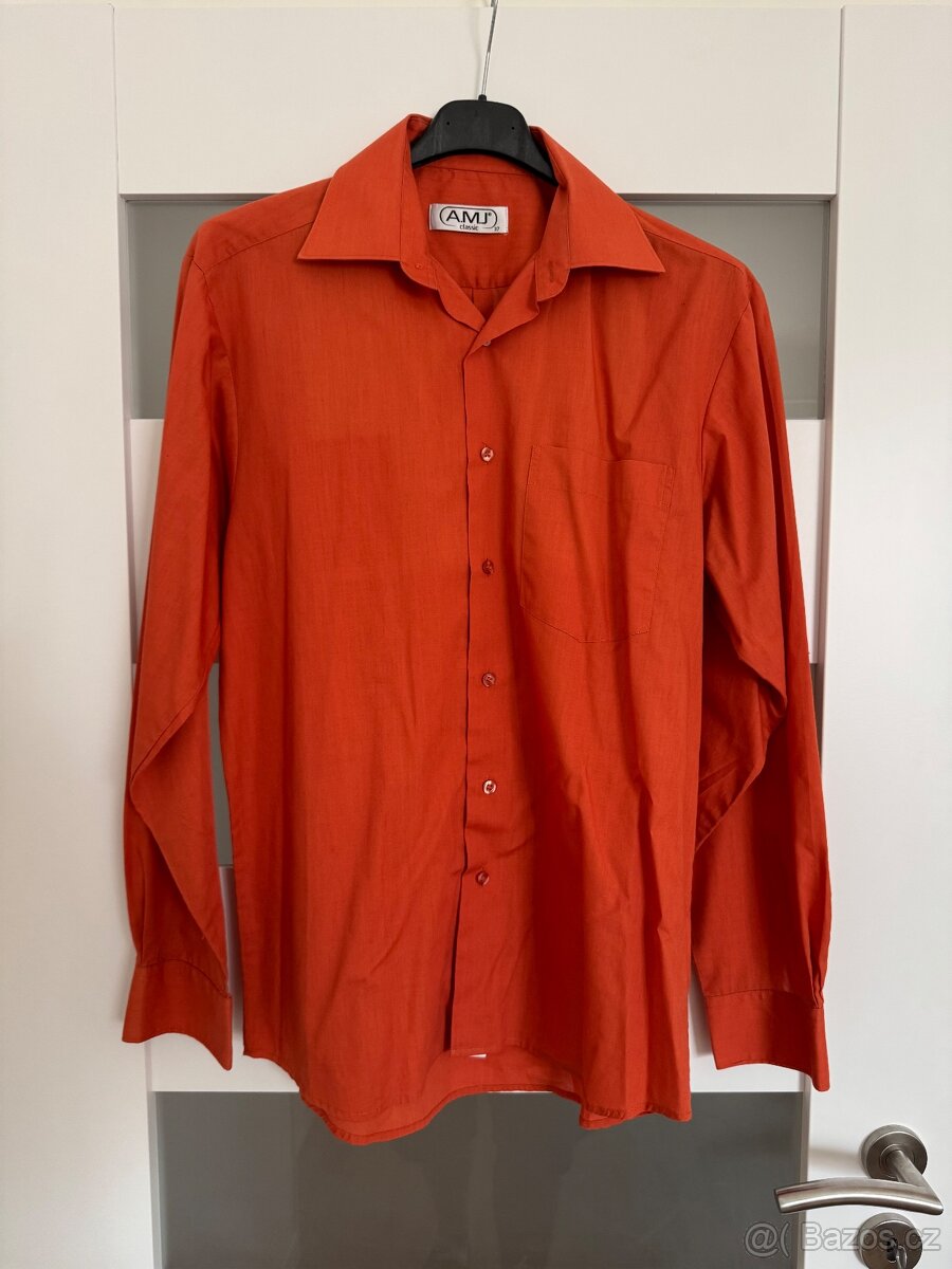 Košile k obleků oranžová vel. 37