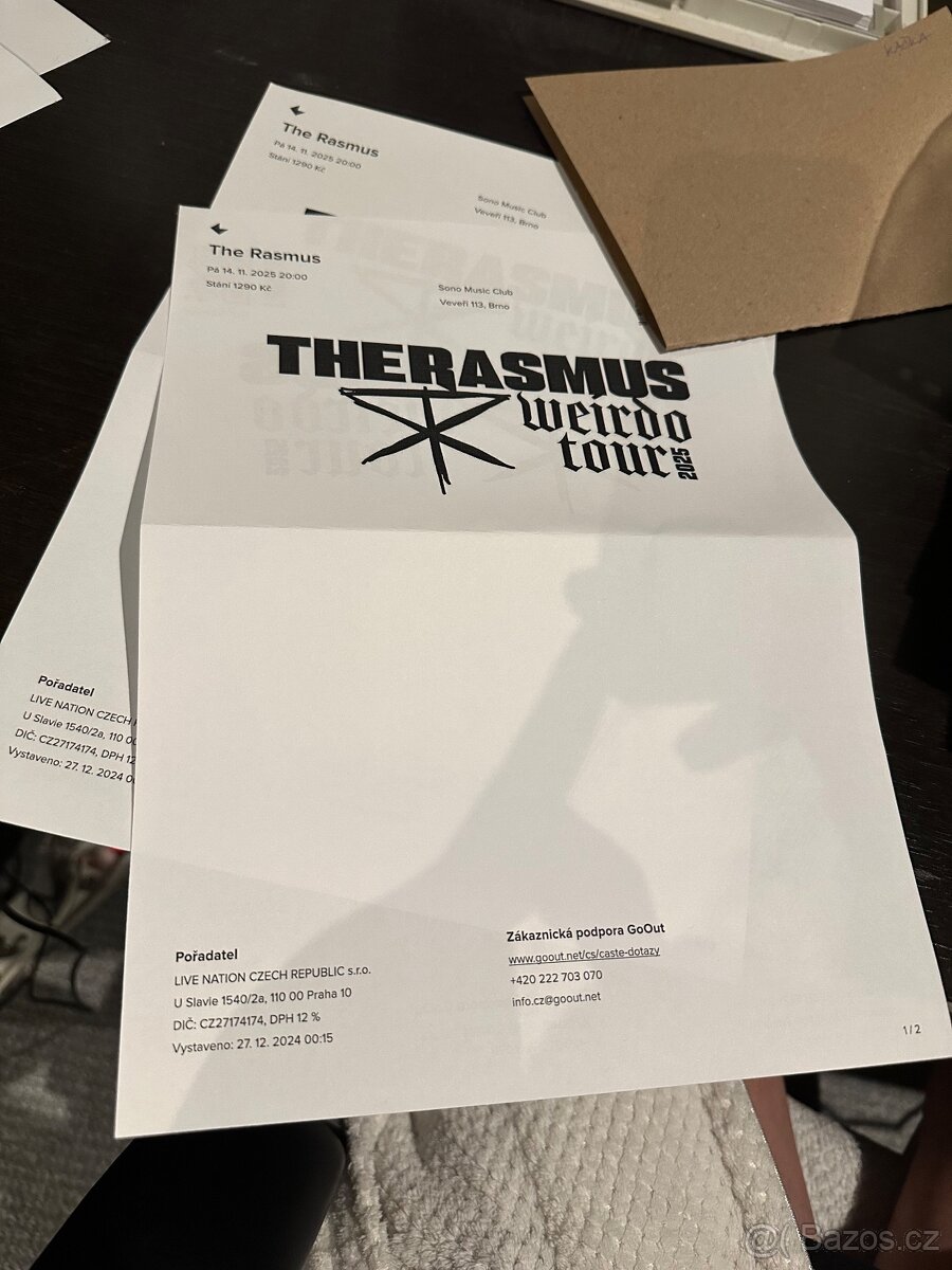 The Rasmus koncert Brno