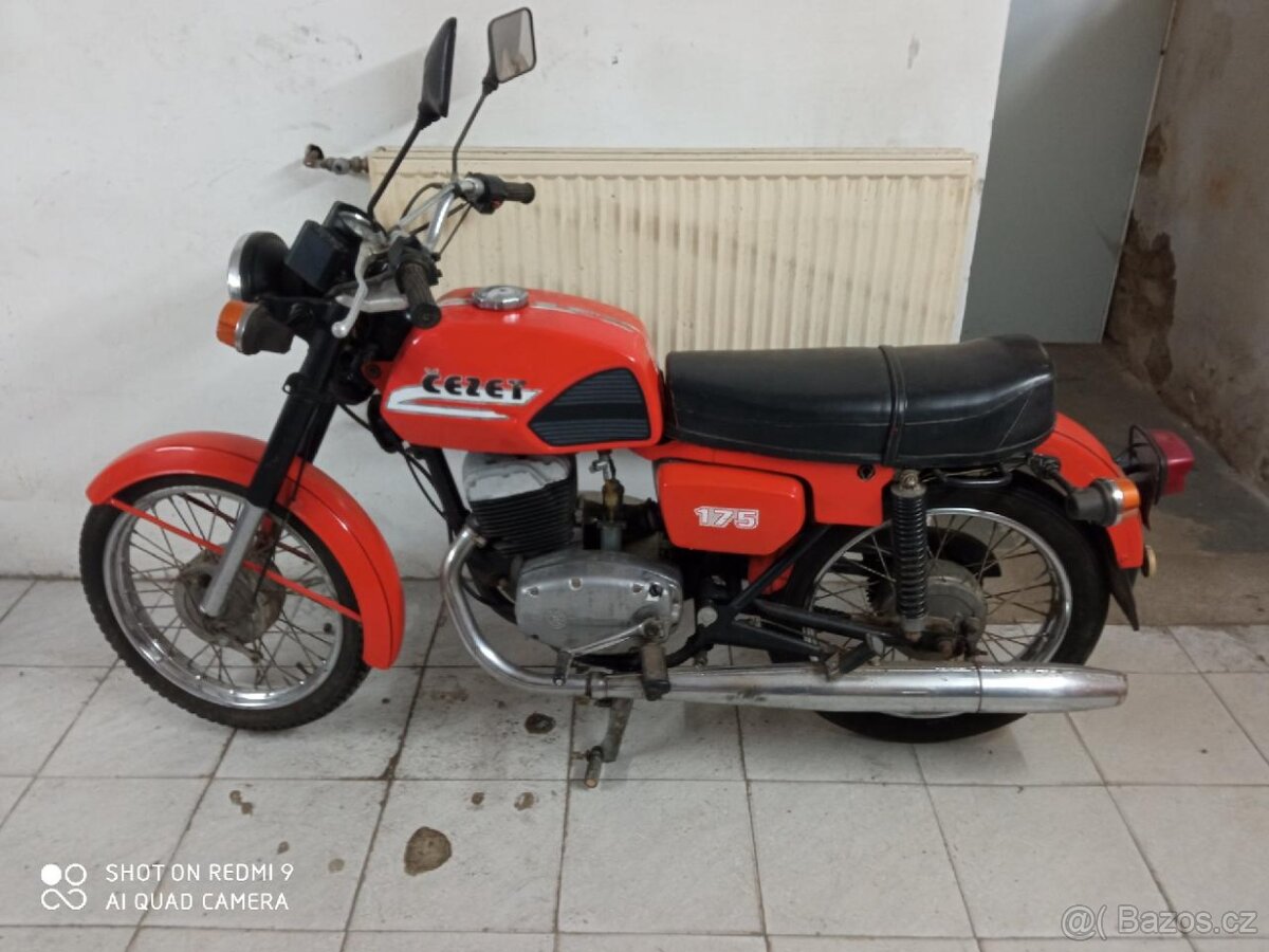 ČZ 175 487 ČR doklady,malá spz,nová tk