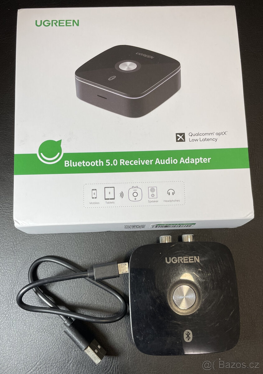 UGREEN Bluetooth 5.0 Přijímač (aptX HD)