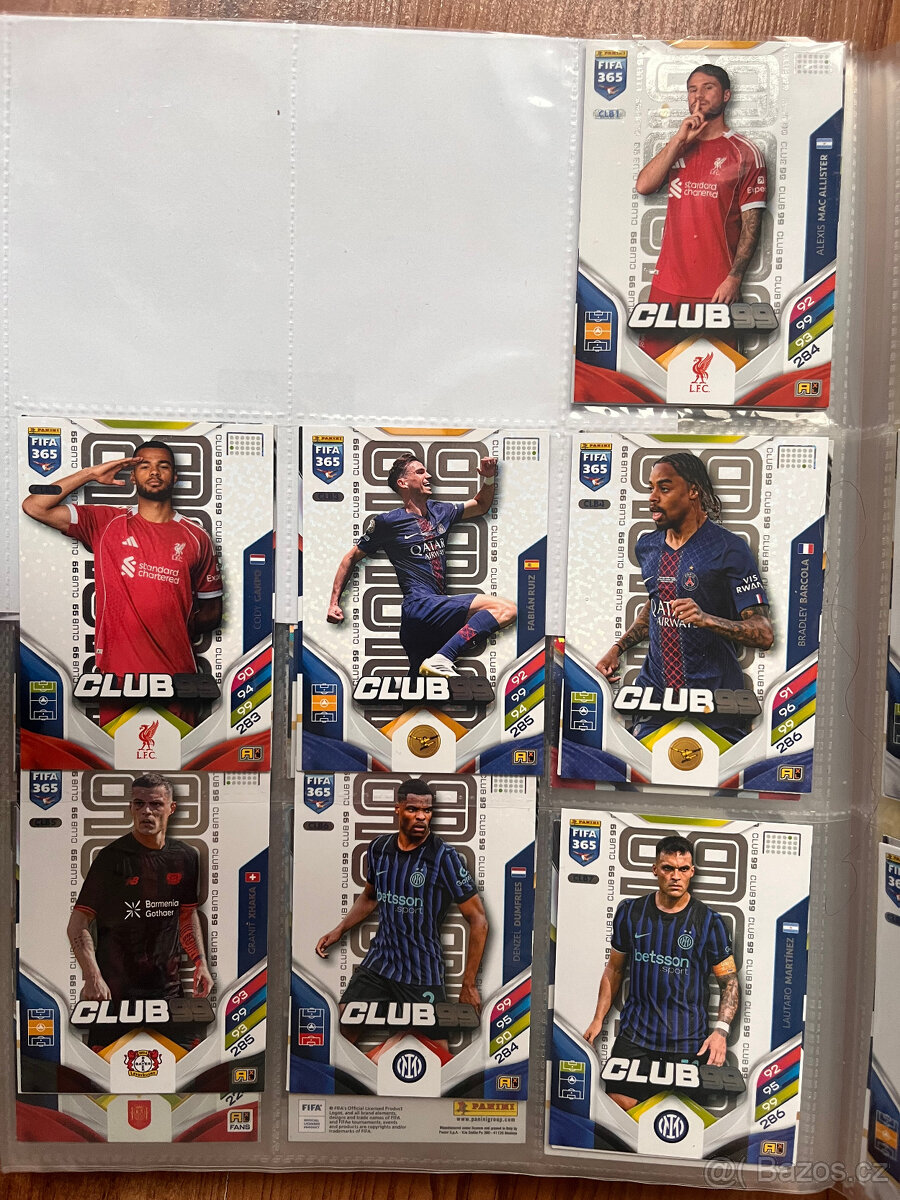 Fotbalové kartičky Adrenalyn - Fifa 365 2026 - Club 99