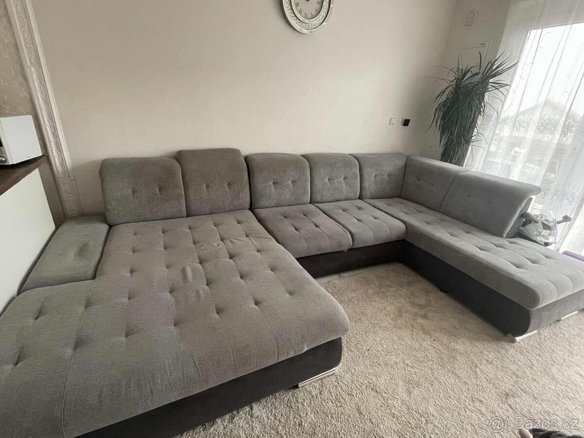 Rozkladací sedačka do U