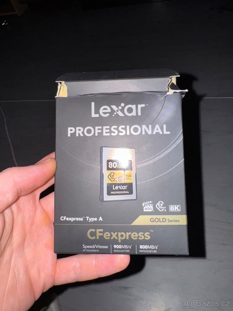 Nový Lexar Pro Gold CFexpress Typ A 80GB
