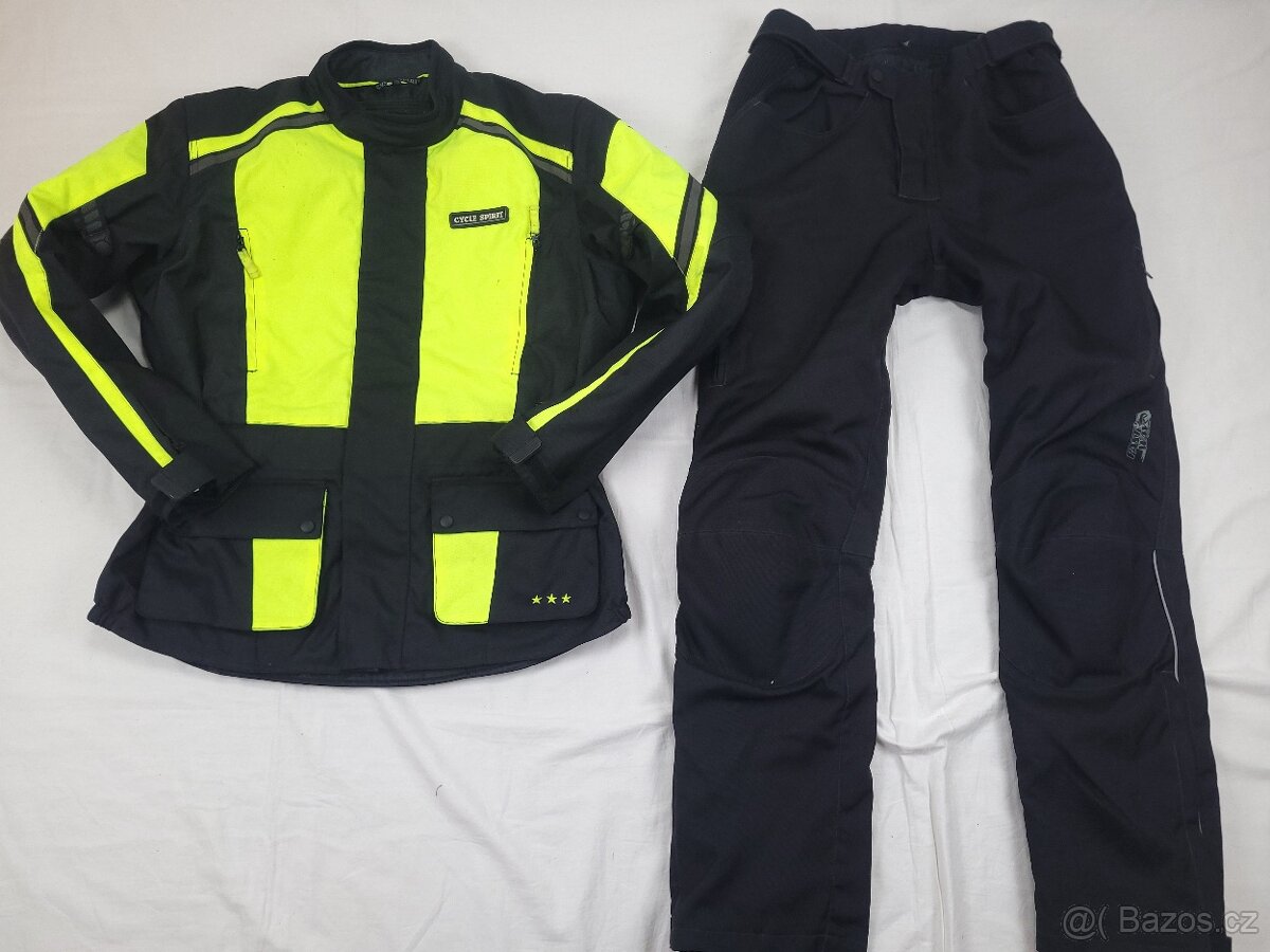 CS Neon/Fastway pánska textilná moto kombinéza cordura 2XL 5