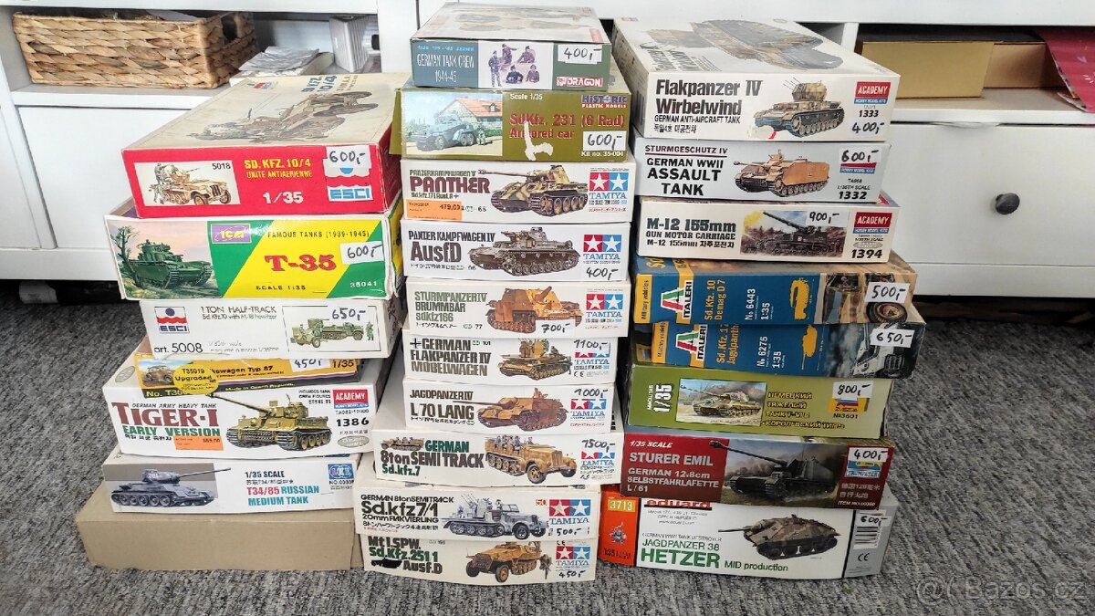 Modely 1/32 druhá světová , Německo , Rusko, Amerika