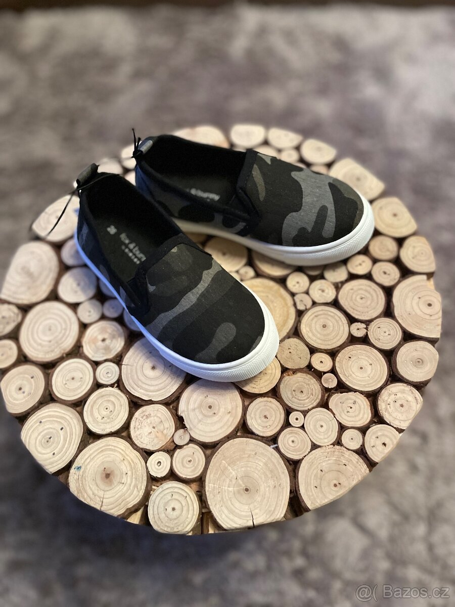 Dětské Maskáčové boty slip on vel 26