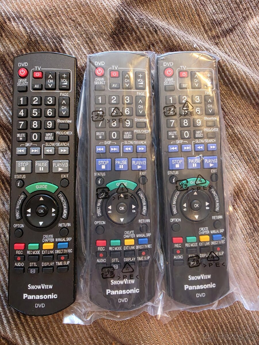 Dalkove ovladace PANASONIC - NOVE