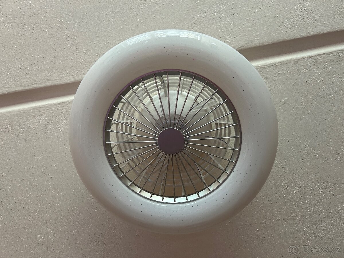 Stropní ventilátor s LED osvětlením 50cm