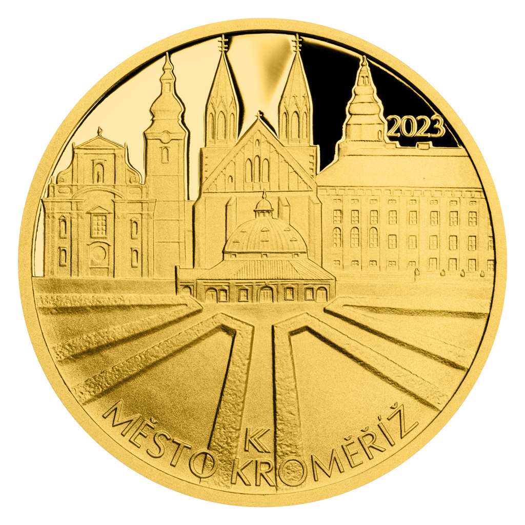 Zlatá mince ČNB 5000 Kč: KROMĚŘÍŽ - PROOF