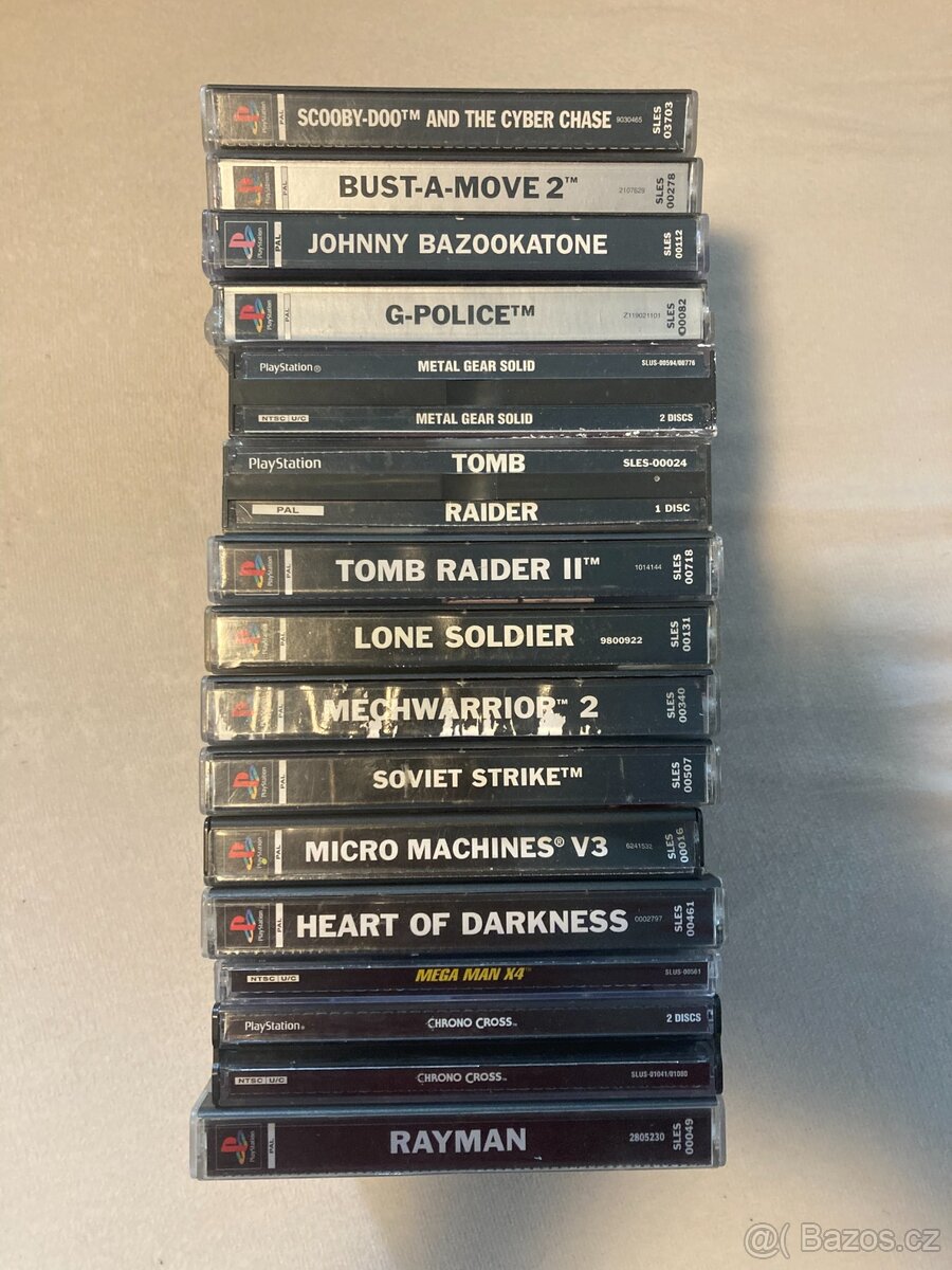 Sbirka 15 originalnich her pro Playstation 1 / PS1