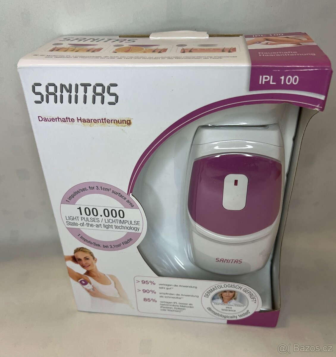 Prodám SANITAS Epilátor IPL 100