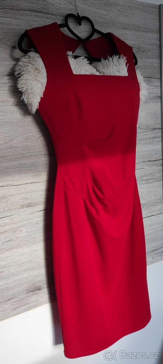 Comtessa - elegantní šaty červené, vel. S