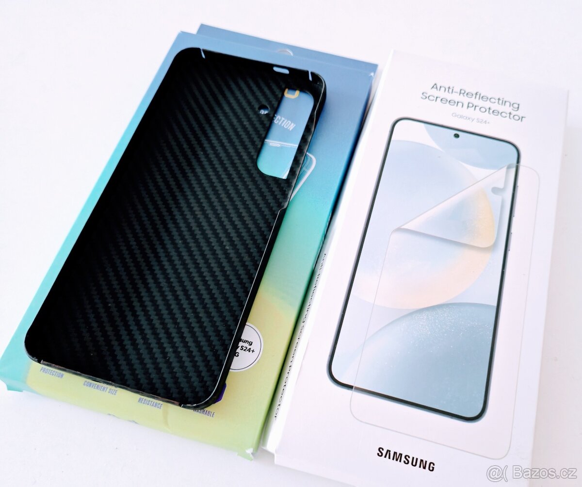 Aramid kryt pro Samsung Galaxy S24 plus + AR folie