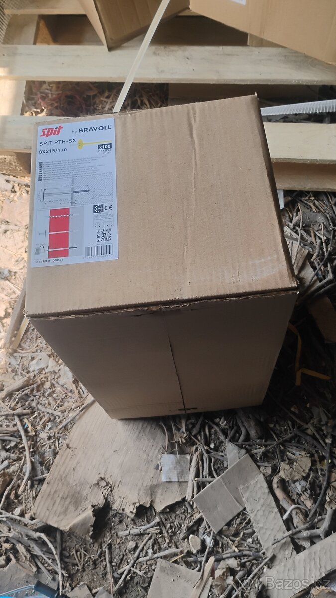 Hmoždinky talířové 8x215/170 na zazeplování