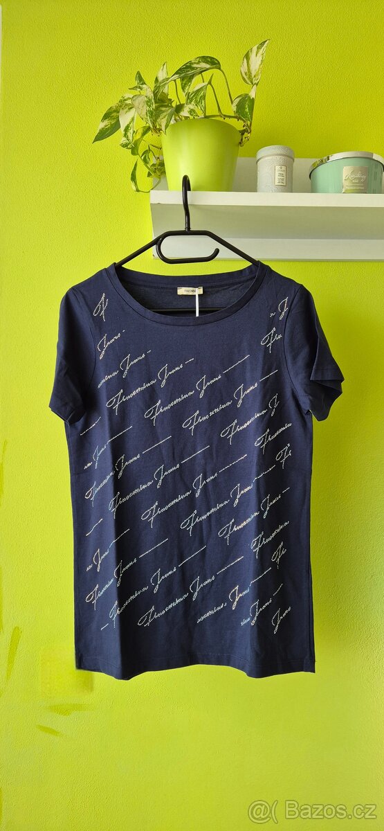 Elegantní tričko s kamínky měnícími barvu