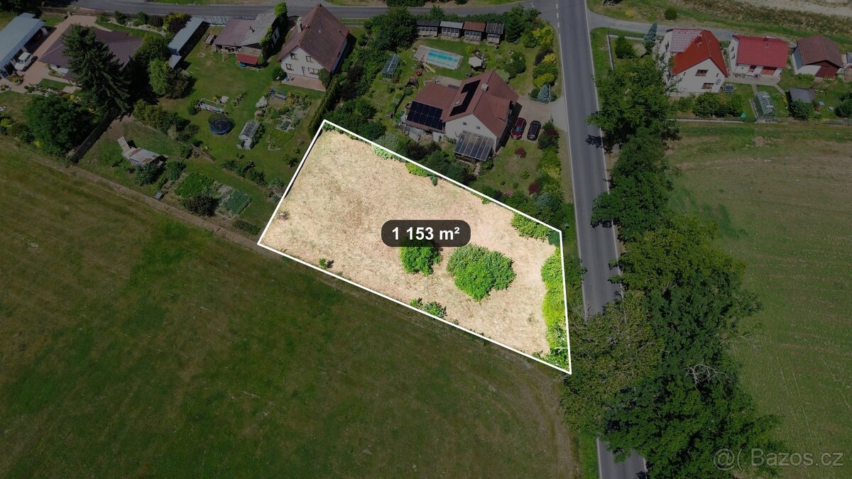 Pozemek pro výstavbu RD, 1 153 m² - Bor, ev.č. LB01225