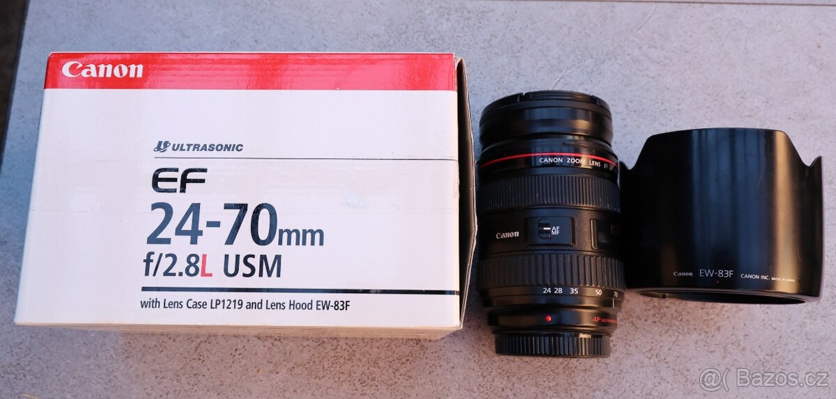 Prodám objektiv Canon EF 24-70mm f2,8L USM
