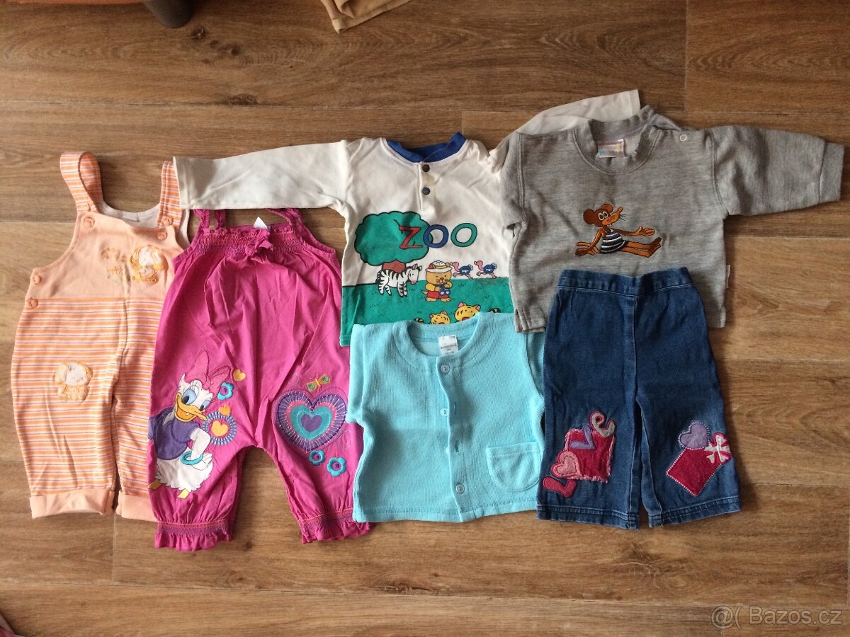 6x dětské oblečení. Velikost 68 (3-6 měsíců).
