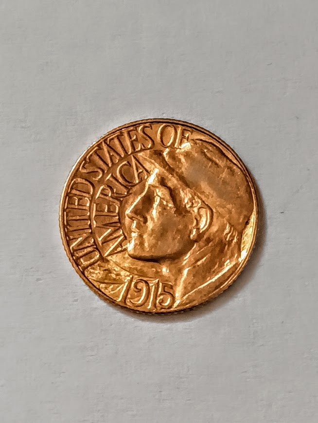 1DOLLAR 1915 PANAMA PACIFIK RR -TOP