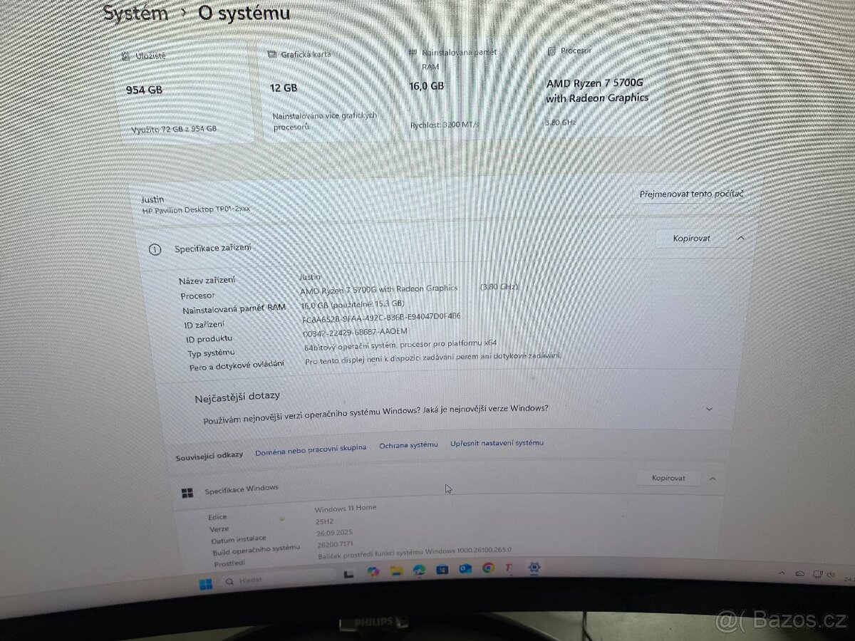 Prodám Herní Pc Hp(záruka 6mesicu)