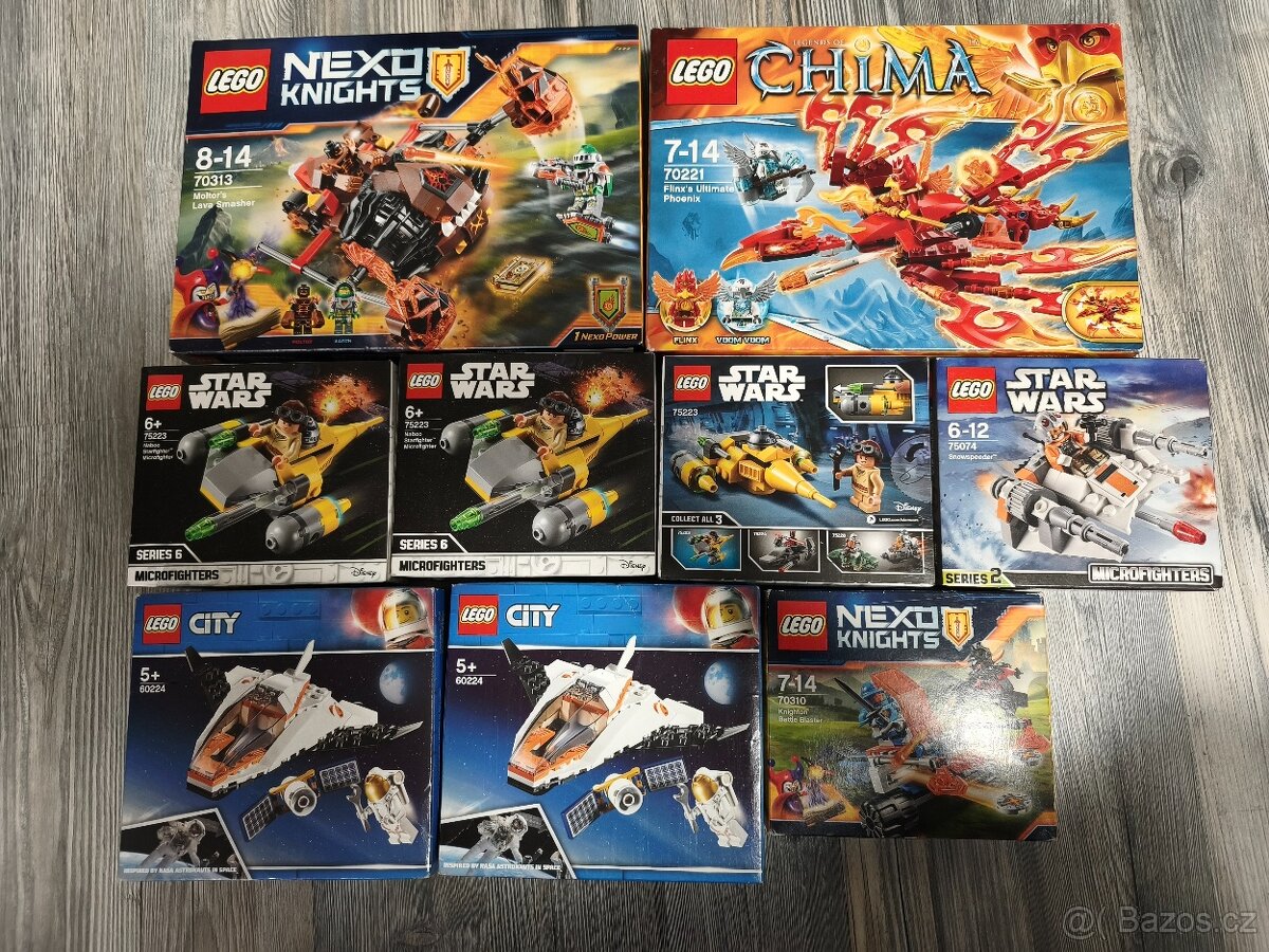 Lego Starwars, Nexo Knights, Chima, City