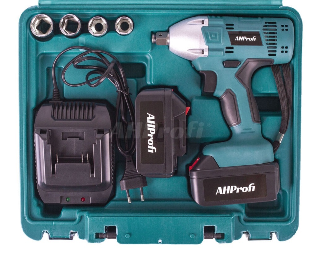 AKU Rázový utahovák 2x baterie nabíječka