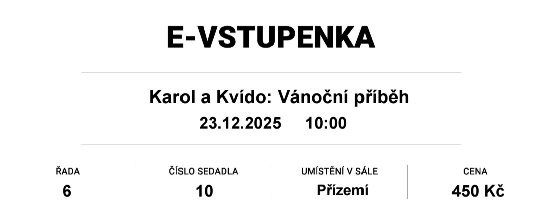 Karol a Kvido – Vánoční příběh 23.12.