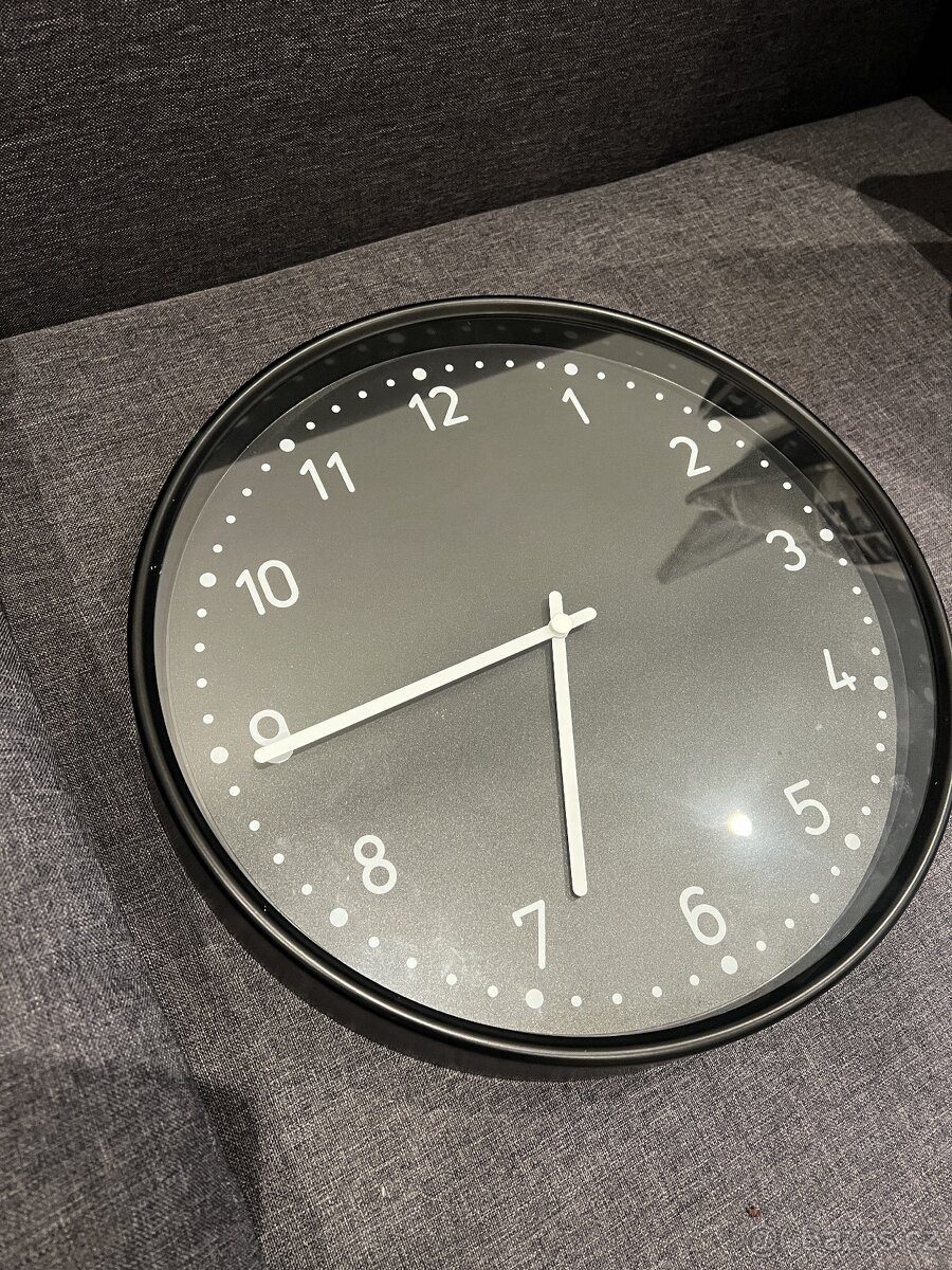 IKEA BONDIS Nástěnné hodiny, černé, 38 cm